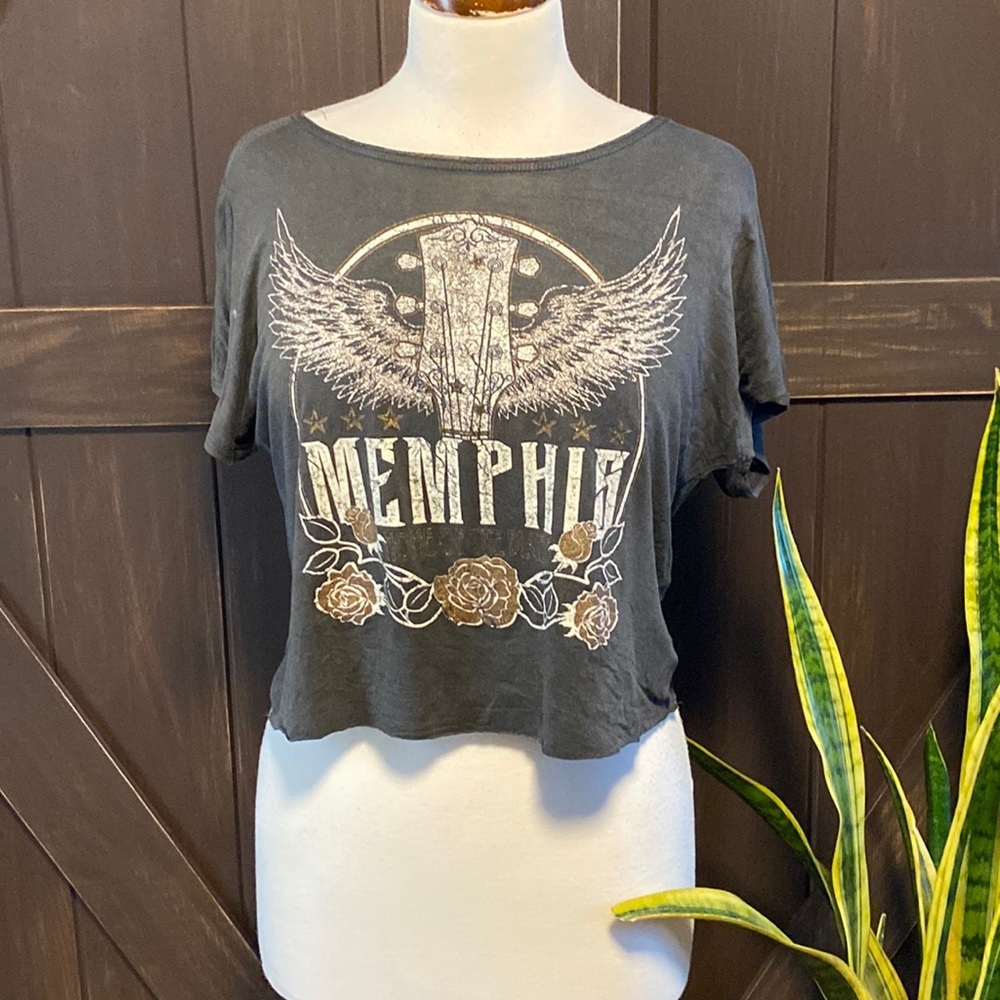 Originality Small Memphis crop t-shirt